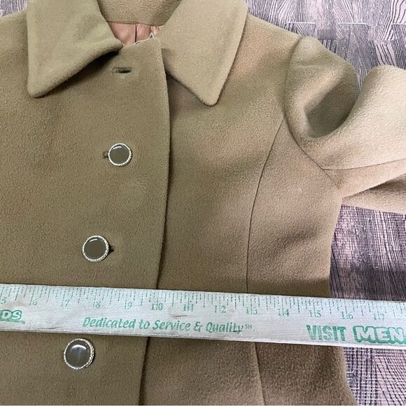 Vintage Regency Cashmere Long Camel Car Coat Size 0 - Picture 11 of 12